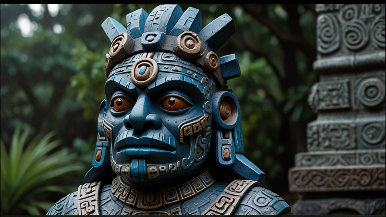 Tlaloc, o poderoso deus asteca da chuva e da fertilidade, é uma figura central na mitologia mesoamericana. Reverenciado por suas ligações com as águas da terra e os elementos naturais, Tlaloc é frequentemente retratado com olhos expressivos, pele azul e presas imponentes. Sua imagem icônica, segurando um jarro que contém as águas da chuva, evoca seu papel vital como provedor de vida e abundância. Descubra mais sobre o legado e a influência de Tlaloc na cultura asteca e além.